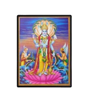 Vishnu Laminated Photo - 11x13 Inches, Divine Blessings for Home & Office and Temple Decoration