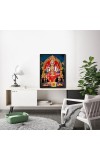 Tripura Sundari Laminated Photo - 5x7 Inches, Divine Blessings for Home & Office and Temple Decoration