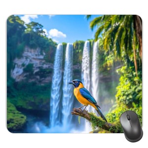 Customized Beautiful River View Picture Sublimation Mouse Pad | 8 X 7.5 Inch | Smooth Cloth Surface | Non-Slip Rubber Base | Personalized Mousepad for Laptop & Desktop (F17323)