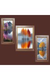 3-Pack Natureâ€™s Timeless Tale Photo Frames - 2 Pieces 6x13 Inch & 1 Piece 10x13 Inch - Rustic Wall Art for Home & Office Decor - Botanical Wall Hanging for Living Room, Bedroom, or Workspace