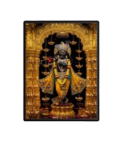 Krishna Laminated Photo - 5x7 Inches, Divine Blessings for Home & Office and Temple Decoration