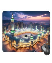 Customized Masjid Picture Sublimation Mouse Pad | 8 X 7.5 Inch | Smooth Cloth Surface | Non-Slip Rubber Base | Personalized Mousepad for Laptop & Desktop (F17213)