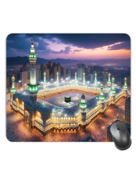 Customized Masjid Picture Sublimation Mouse Pad | 8 X 7.5 Inch | Smooth Cloth Surface | Non-Slip Rubber Base | Personalized Mousepad for Laptop & Desktop (F17213)