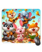Customized Cute Cartoon Animals Picture Sublimation Mouse Pad | 8 X 7.5 Inch | Smooth Cloth Surface | Non-Slip Rubber Base | Personalized Mousepad for Laptop & Desktop (F17413)