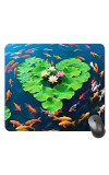 Customized Beautiful Fishes Picture Sublimation Mouse Pad | 8 X 7.5 Inch | Smooth Cloth Surface | Non-Slip Rubber Base | Personalized Mousepad for Laptop & Desktop (F17257)