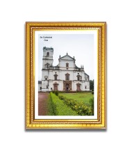 Se Cathedral Church Photo Frame, 10x14 Inches Beautiful Elegant Framed Wall Art of Iconic Cathedral
