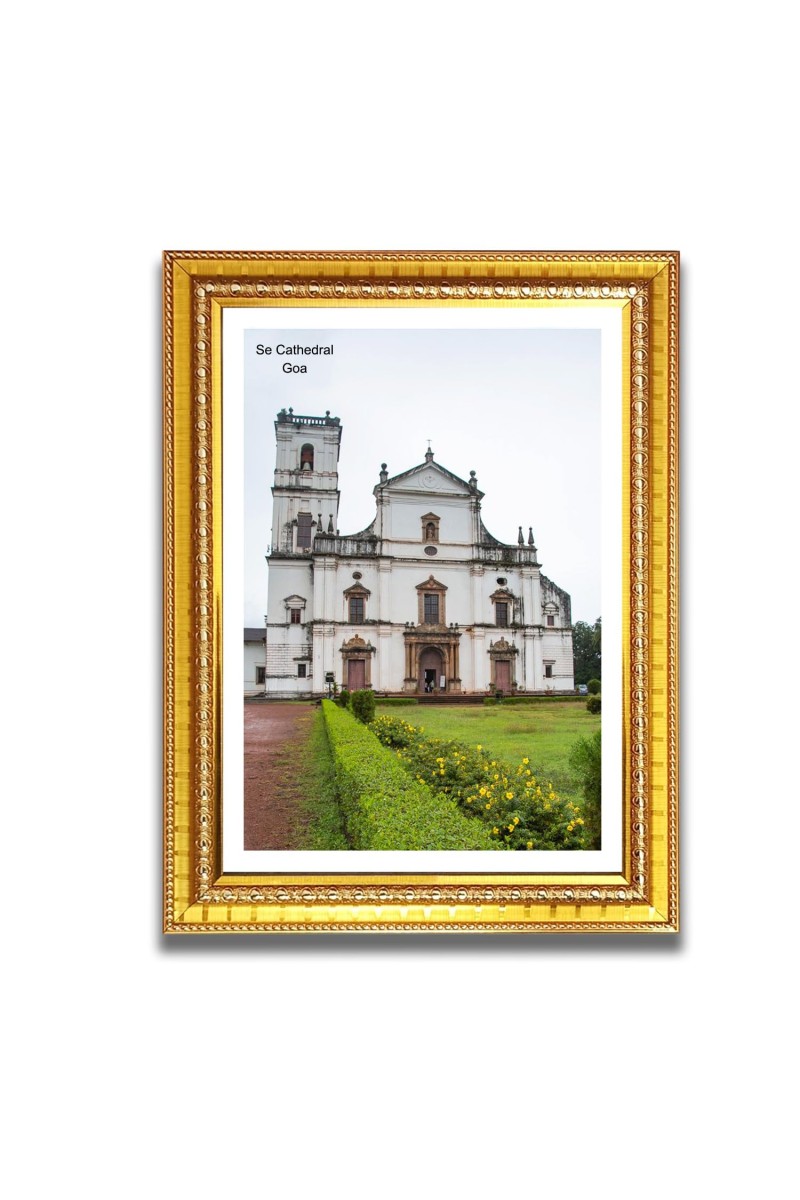 Se Cathedral Church Photo Frame, 10x14 Inches Beautiful Elegant Framed Wall Art of Iconic Cathedral