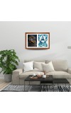 Lord vishnu and varuna deva Photo Frame - 17x21Inches - Spiritual Artwork for Home Decor, Puja Room and Office Decoration