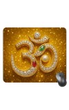 Customized Om Symbol Picture Sublimation Mouse Pad | 8 X 7.5 Inch | Smooth Cloth Surface | Non-Slip Rubber Base | Personalized Mousepad for Laptop & Desktop (F17035)