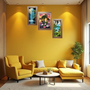 3-Pack The Diverse Faces of Nature Photo Frames - 2 Pieces 10x17 Inch & 1 Piece 14x17 Inch - Rustic Wall Art for Home & Office Decor - Botanical Wall Hanging for Living Room, Bedroom, or Workspa