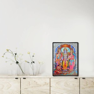 Ram Darbar Laminated Photo - 5x7 Inches, Divine Blessings for Home & Office and Temple Decoration Ram Darbar Laminated Photo - 5x7 Inches, Divine Blessings for Home & Office and Temple Decoration