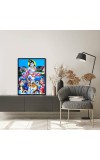 Kaaliya Naag With Baby Krishna Laminated Photo (11x13 Inches Without glass) Divine Blessings for Table and Walls,Home & Office and Temple Decoration