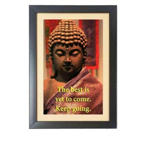 Buddha & His Famous Quote Photo Frame - Brown Frame, 11x15 Inches, Perfect for Office & Wall Decoration, Ideal Gift Buddha & His Famous Quote Photo Frame - Brown Frame, 11x15 Inches, Perfect for Office & Wall Decoration, Ideal Gift