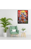 Kali Laminated Photo - 13x15 Inches, Divine Blessings for Home & Office and Temple Decoration