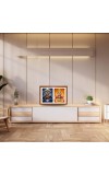 Lord vishnu and goddes lakshmi Photo Frame - 17x21Inches - Spiritual Artwork for Home Decor, Puja Room and Office Decoration