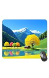 Customized Beautiful Nature View Paint Picture Sublimation Mouse Pad | 8 X 7.5 Inch | Smooth Cloth Surface | Non-Slip Rubber Base | Personalized Mousepad for Laptop & Desktop (F17188)