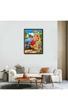Shani Dev Laminated Photo - 5x7 Inches, Divine Blessings for Home & Office and Temple Decoration
