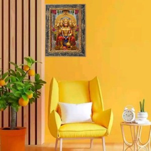 Jai Bajrang bali Digital Print Photo 10.7x12.7 inches (I6078) - Vibrant Religious Wall Art for Home or Office Decor.