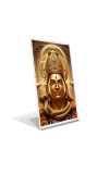 Car Desk/Table Top Lord Shiva Acrylic L-Style Photo Stand - 2.5x3.5 Inches, Compact And Stylish Spiritual Display (F6737)