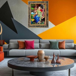 Shri Radha Digital Print Photo 6.7x8.7 inches - Vibrant Religious Wall Art for Home or Office Decor. Shri Radha Digital Print Photo 6.7x8.7 inches - Vibrant Religious Wall Art for Home or Office Decor.