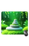Customized Stone Balance Picture Sublimation Mouse Pad | 8 X 7.5 Inch | Smooth Cloth Surface | Non-Slip Rubber Base | Personalized Mousepad for Laptop & Desktop (F17267)
