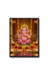 Ganesh Laminated Photo - 11x13 Inches, Divine Blessings for Home & Office and Temple Decoration