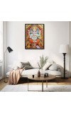 Ganesh Laminated Photo - 5x7 Inches, Divine Blessings for Home & Office and Temple Decoration