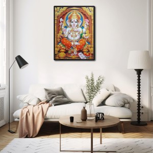 Lord Ganesh Laminated Photo (13x15 Inches) Divine Blessings for Home & Office and Temple Decoration Lord Ganesh Laminated Photo (13x15 Inches) Divine Blessings for Home & Office and Temple Decoration