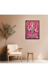 Maa Lakshmi Laminated Photo - 11x13 Inches, Divine Blessings for Home & Office and Temple Decoration