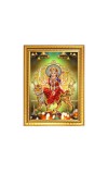 Maa Durga Nav Roop Photo Frame - 10x14 Inches, Brown Wooden Frame for Home, Office & Temple Decoration