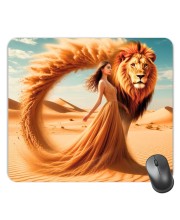 Customized Sand Art Picture Sublimation Mouse Pad | 8 X 7.5 Inch | Smooth Cloth Surface | Non-Slip Rubber Base | Personalized Mousepad for Laptop & Desktop (F17362)