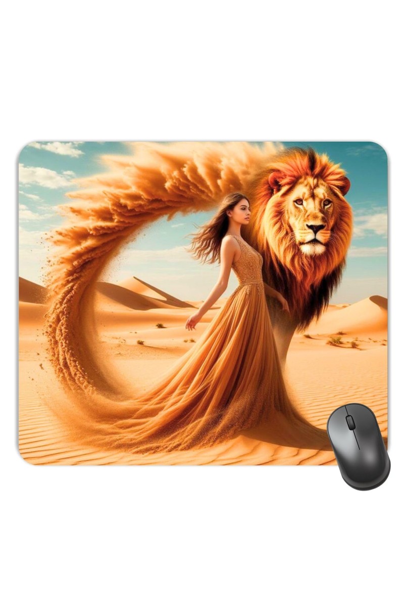 Customized Sand Art Picture Sublimation Mouse Pad | 8 X 7.5 Inch | Smooth Cloth Surface | Non-Slip Rubber Base | Personalized Mousepad for Laptop & Desktop (F17362)