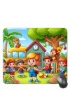 Customized Cartoon Girls and Boys Picture Sublimation Mouse Pad | 8 X 7.5 Inch | Smooth Cloth Surface | Non-Slip Rubber Base | Personalized Mousepad for Laptop & Desktop (F17400)