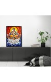 Surya Laminated Photo - 5x7 Inches, Divine Blessings for Home & Office and Temple Decoration