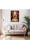 Boro Maa Laminated Photo - 9x11 Inches, Divine Blessings for Home & Office and Temple Decoration