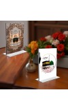 Islamic Allah & Mecca Madina Acrylic T-Style Photo Stand - 9x11 Inches, Compact and Stylish Spiritual Display, easily change 2 photos (Pack of 1)