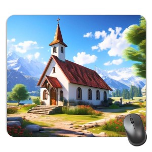 Customized Beautiful Church Picture Sublimation Mouse Pad | 8 X 7.5 Inch | Smooth Cloth Surface | Non-Slip Rubber Base | Personalized Mousepad for Laptop & Desktop (F17197) Customized Beautiful Church Picture Sublimation Mouse Pad | 8 X 7.5 Inch | Smooth Cloth Surface | Non-Slip Rubber Base | Personalized Mousepad for Laptop & Desktop (F17197)