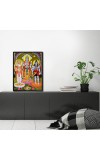 Brahma Vishnu Shiva Laminated Photo - 5x7 Inches, Divine Blessings for Home & Office and Temple Decoration