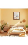 AI Funny Cute penguins Art Picture for Kids - 12x16 inches, Brown Color - Perfect Wall Decor for Children's Room