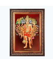Sri Hanuman Color Photo 10x14 Inch - Vibrant Religious Wall Art for Home or Office Decor.
