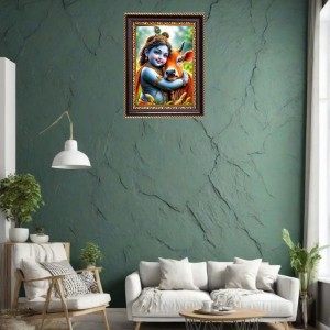 Little Krishna Digital Print Photo 10.7x12.7 inches (I6117) - Vibrant Religious Wall Art for Home or Office Decor. Little Krishna Digital Print Photo 10.7x12.7 inches (I6117) - Vibrant Religious Wall Art for Home or Office Decor.