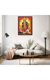 Maa Kaali Laminated Photo - 13x15 Inches, Divine Blessings for Home & Office and Temple Decoration