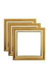 HiTechMart Gold Ornate Blank Picture Frame - 11x11 Inch Outer Size, Fits 8.5x8.5 Inch Photo - Vintage Wall & Tabletop Display (3)