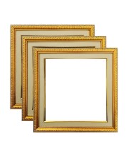 HiTechMart Gold Ornate Blank Picture Frame - 11x11 Inch Outer Size, Fits 8.5x8.5 Inch Photo - Vintage Wall & Tabletop Display (3)