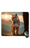 Customized Wild Tiger Picture Sublimation Mouse Pad | 8 X 7.5 Inch | Smooth Cloth Surface | Non-Slip Rubber Base | Personalized Mousepad for Laptop & Desktop (F17062)