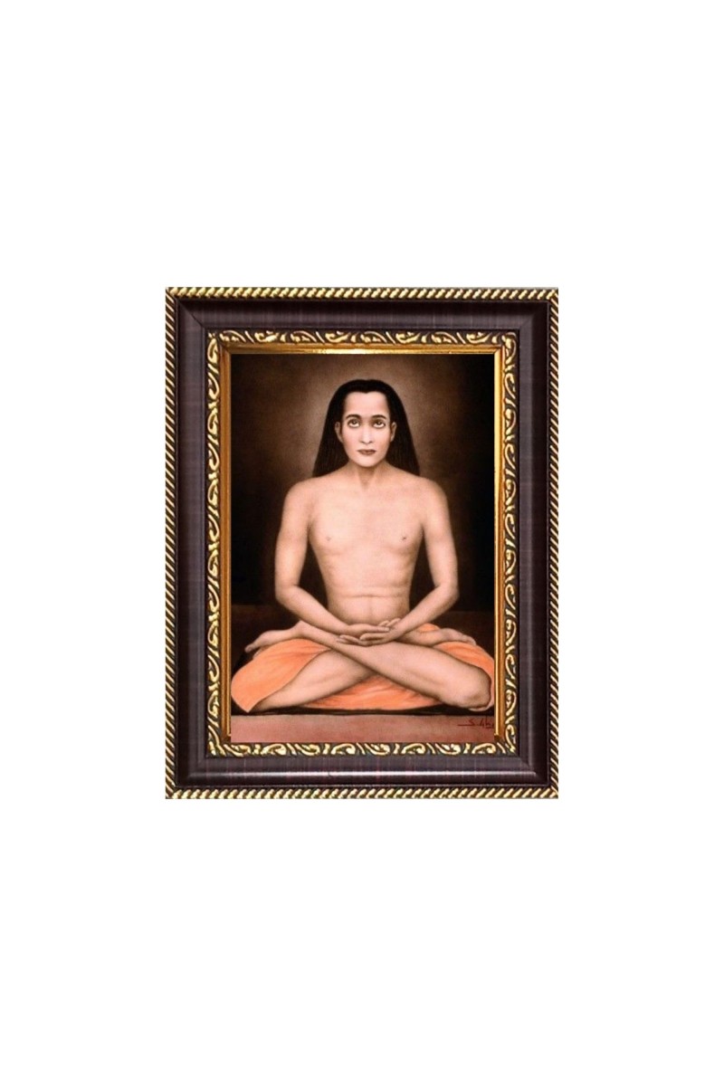Mahavatar Babaji Digital Print Photo 6.7x8.7 inches - Vibrant Religious Wall Art for Home or Office Decor.