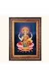 Sri Laxmi Color Photo 8x12 Inch - Vibrant Religious Wall Art for Home or Office Decor.