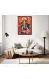 Maa Kaali Laminated Photo - 11x13 Inches, Divine Blessings for Home & Office and Temple Decoration