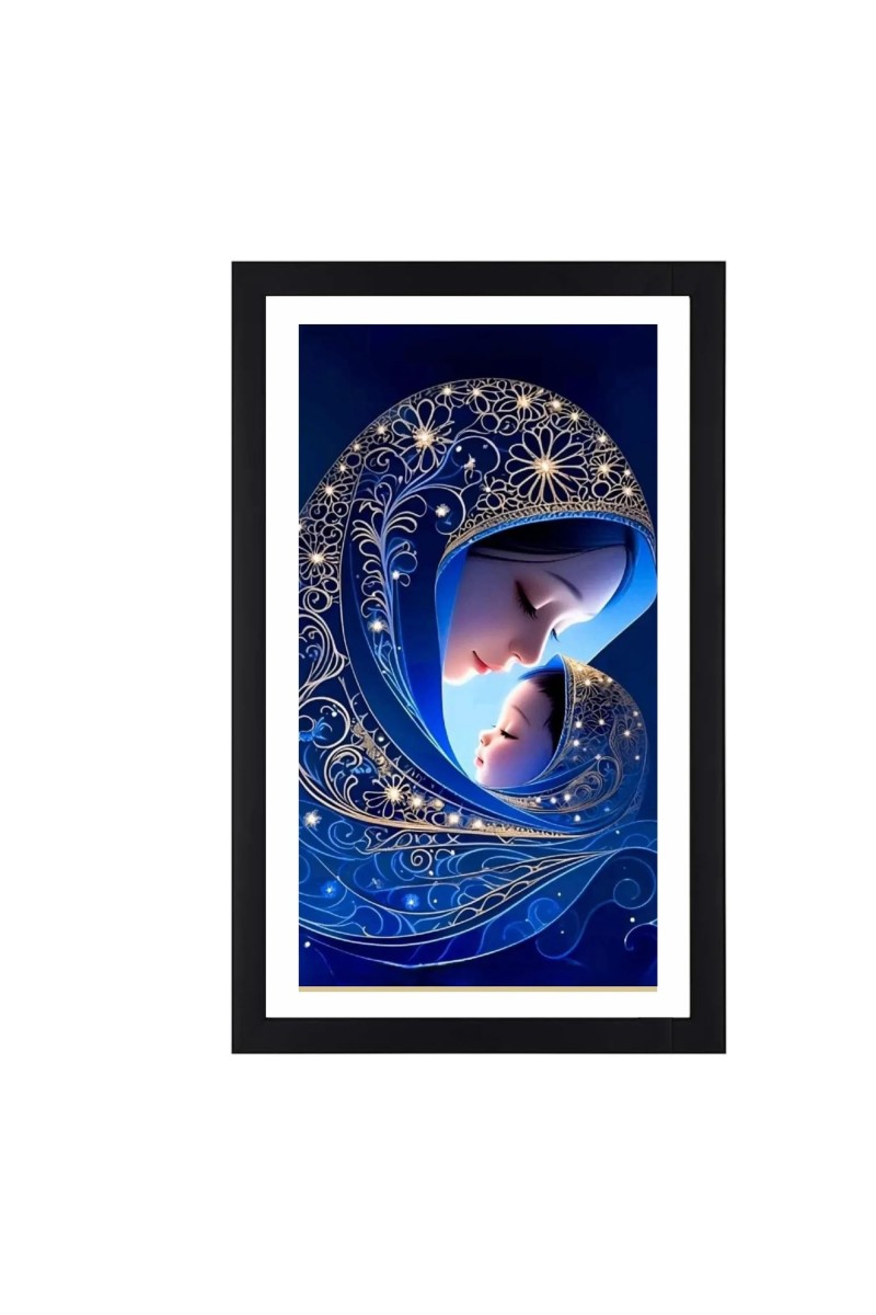 Mother and Child Colored Photograph |Heartwarming Wall Art | for Home or NurseryDecoration