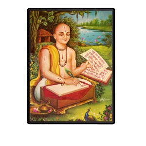 Tulsidas Laminated Photo - 11x13 Inches, Divine Blessings for Home & Office and Temple Decoration